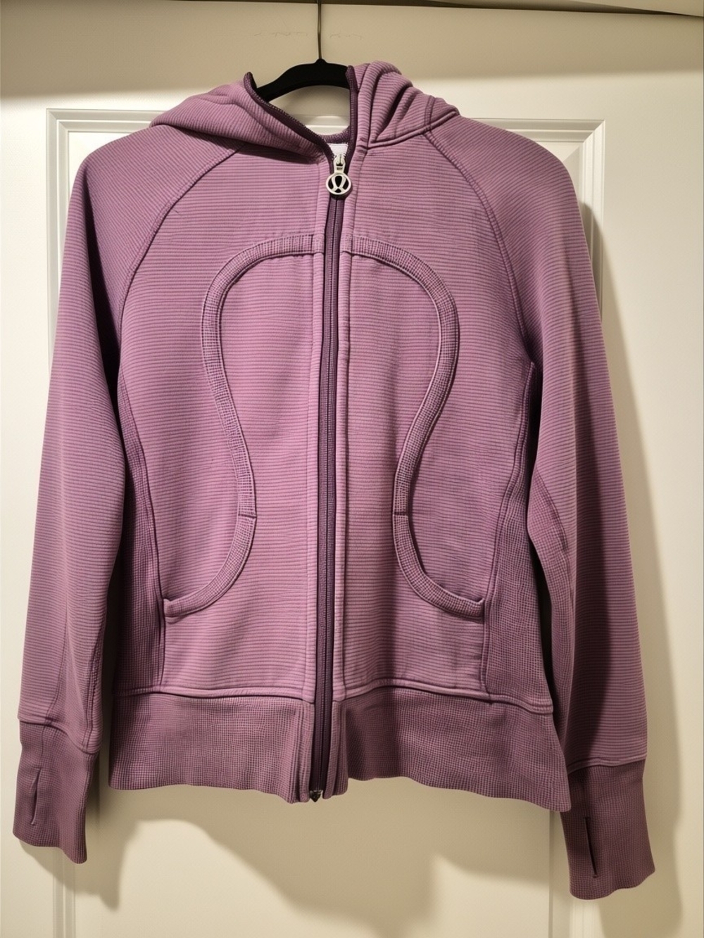 lululemon athletica Mauve Zip-Up Hooded Bomber Jacket